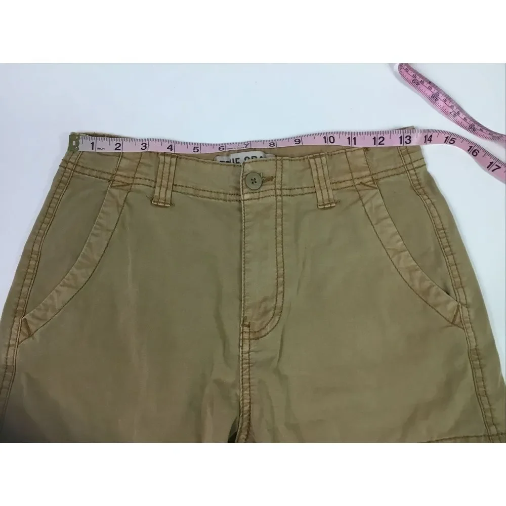 True Craft Junior Cargo Shorts Size 14 Khaki Tan Hiking Waist 26 Inseam 9‎
